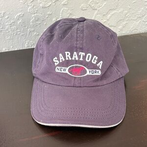 Hat Baseball Toppers Saratoga New York Adjustable Blue/Gray Cap